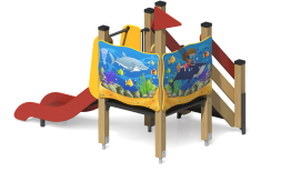 Детская горка Грация Большая ГР-11.2 H=640 для игровой площадки, фото 1 Детская горка Грация Большая ГР-11.2 H=640 для игровой площадки, фото 1