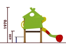 Горка Избушка 08106 H=650 для детской площадки Горка Избушка 08106 H=650 для детской площадки