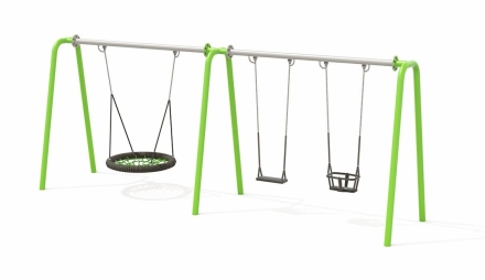 Качели Н24.043007 металлические для детской площадки, фото 1