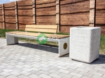 Скамейка «Плющиха» со спинкой