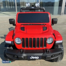 Электромобиль Jeep Rubicon 4WD красный