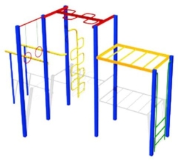 Спортивный игровой комплекс СГК-2 СКС 077 для детской площадки