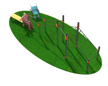 Спортивный комплекс, адаптированный для инвалидов-колясочников СВС-133-М, фото 1