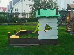 Детская песочница IgraGrad с крышей (мод.2), фото 5 Детская песочница IgraGrad с крышей (мод.2), фото 5