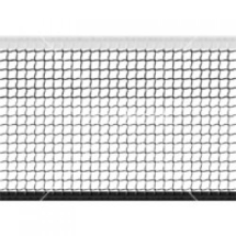 Сетка большой теннис Д-2,8мм, яч. 40*40 мм, цв. белый/зеленый. Размер 1,07*12,8 м обш. верх лента 10