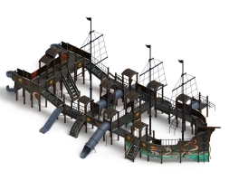 Детская игровая площадка Баркентина Летучий голландец (винтовой скат) ДИК 2.03.3.06-11 H=1200 H=1500 H=2000, фото 4 Детская игровая площадка Баркентина Летучий голландец (винтовой скат) ДИК 2.03.3.06-11 H=1200 H=1500 H=2000, фото 4