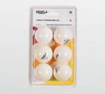 KRAFLA B-WT600 Набор для настольного тенниса (мяч одна звезда 6шт.) KRAFLA B-WT600 Набор для настольного тенниса (мяч одна звезда 6шт.)