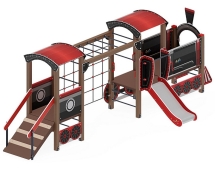Детская игровая площадка Паровозик ДИК 1.03.5.03-02 Н=750