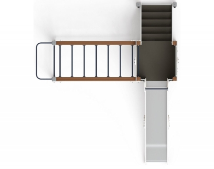 Детская игровая площадка Играйте с нами Эко ДИК 2.01.1.05-02 H=1200, фото 4