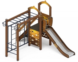 Детская игровая площадка Играйте с нами Эко ДИК 2.01.1.05-02 H=1200, фото 2