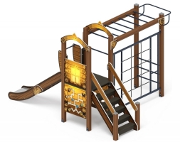 Детская игровая площадка Играйте с нами Эко ДИК 2.01.1.05-02 H=1200, фото 3