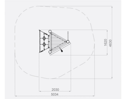 Детский игровой комплекс Робиния 2030х1620х3586, фото 4