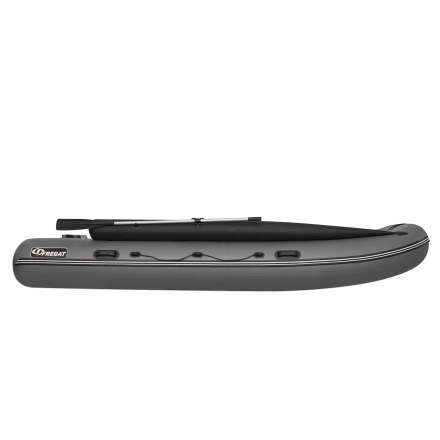 Моторная лодка ПВХ Фрегат 430 FM Jet/L/S (ФМ Джет/Л/С) с фальшбортом Серый, фото 4