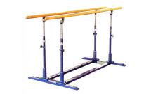 Брусья гимнастические мужские никелированные с деревянными жердями