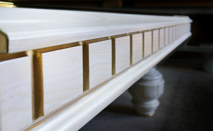 Бильярдный стол - Рыцарь 9 Футов, Русская пирамида, PBS 40 мм, фото 5