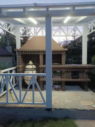 Печь Аристократ 824 Прямоугольный кирпич микс коричневого с желтым, фото 3