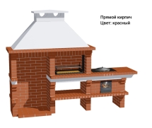 Печь Аристократ 824 Прямоугольный кирпич микс коричневого с желтым