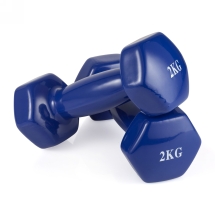 Гантель неразборная 2 кг винил Гантель неразборная 2 кг винил