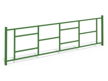 МФ 7.084 Ограждение металлическое прямое 2,5 м. в сборе