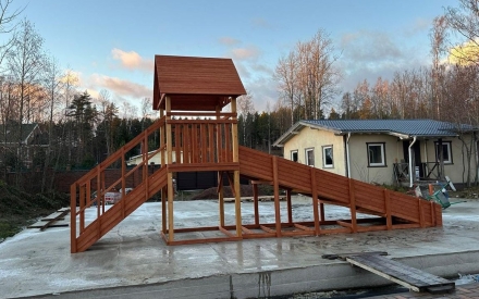 Зимняя горка Савушка Зима 5/1 (ширина ската 1,25м), фото 9