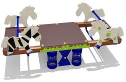 Качели-балансир двойные на пружинах 04660 для детской площадки