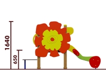 Горка Аленький цветочек 08105 H=650 для детской площадки Горка Аленький цветочек 08105 H=650 для детской площадки