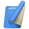 Изображение товара Коврик для йоги FM-201 TPE 173x61x0,5 см, синий/серый