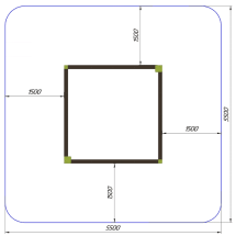 Песочница Стрекоза S ПСL-06 для детской площадки