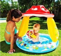 Надувной бассейн Intex "Гриб Мухомор" 102х89 см