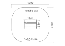 Скамейка детская Машинка 26010 для игровой площадки