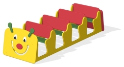 Игровой макет Гусеничка СКИ 201 для детских площадок, фото 1 Игровой макет Гусеничка СКИ 201 для детских площадок, фото 1