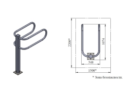 Уличный тренажер TORUDA &quot;Брусья&quot;, фото 2