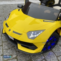 Электромобиль Lamborghini Aventador SVJ A333MP желтый, фото 8