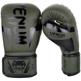 Перчатки боксерские Venum Elite Khaki/Black, фото 1