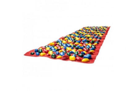 Коврик-дорожка массажный с цветными камнями (150x40 см), фото 7