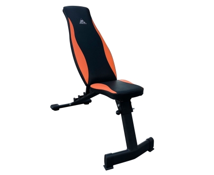 Скамья силовая универсальная DFC черная/оранж. DBCH1, фото 7