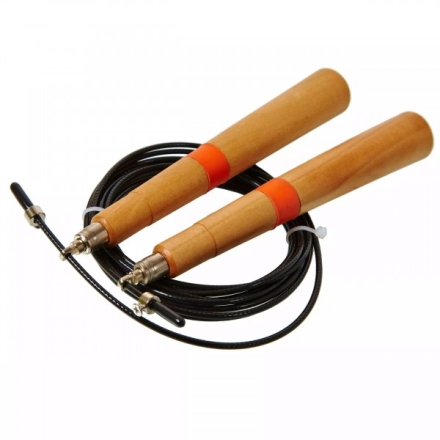 Скакалка скоростная BAND4POWER с деревянными ручками, фото 1