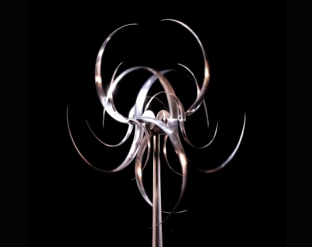 Скульптура из нержавеющей стали Галактика Увеличенный размер, 8-гранное конусовидное основание из нержавеющей стали, фото 2