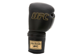 (UFC Премиальные тренировочные перчатки на шнуровке черные - 8 Oz), фото 3