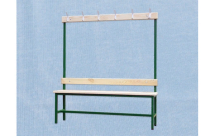 Скамья для раздевалок с вешалкой односторонняя 1,5 м