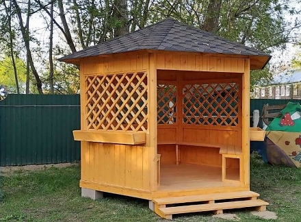 Шестигранная беседка ОДУВАНЧИК, фото 5