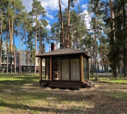 Застекленная беседка АННЭТ с барбекю, фото 2