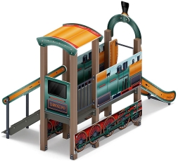 Паровозик (цветной) мини - ДИК 1.03.5.01-16 - Игровой комплекс H=750, фото 4