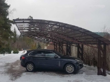 Консольный навес для автомобилей