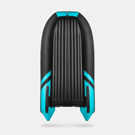 GLADIATOR E 300 S AIR SPORT Черно-бирюзовый моторная лодка ПВХ, фото 4