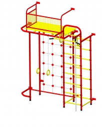 Спортивный комплекс Пионер С6СМ красно/жёлтый