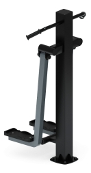 Хипс (серый) - Уличный тренажер - СТ 015-13.П, фото 1 Хипс (серый) - Уличный тренажер - СТ 015-13.П, фото 1