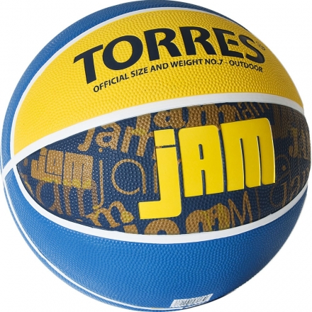 Мяч баскетбольный TORRES JAM, р.7 B02047, фото 2