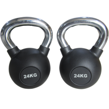 Гиря обрезиненная 24 кг.(с хромированной ручкой) (HK109-24) 