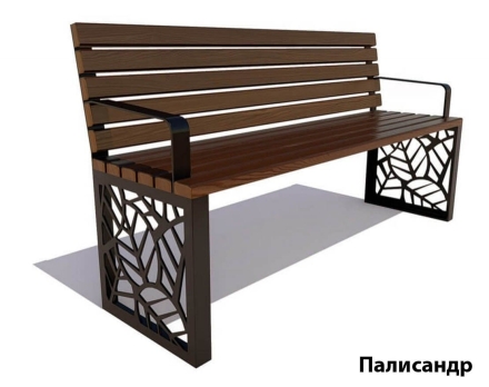 Парковая скамейка Севастополь, Лиственница 2,5 м, фото 5